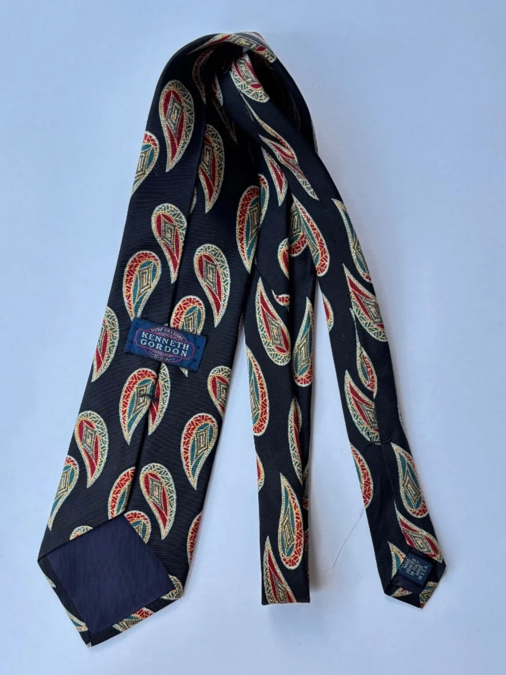 Vintage Look Handprinted Kenneth Gordon